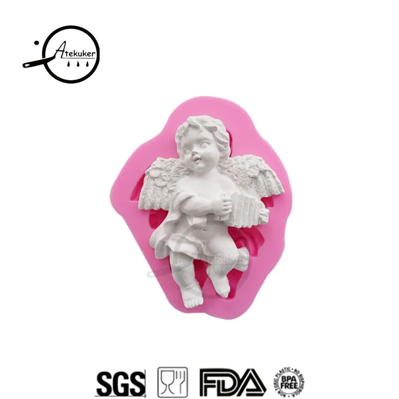 10*7.5*1.5cm Angel Silicone Mold Fondant Cake Decorating Tools Silicone Plaster Mold Sugarcraft Diy Mould
10*7.5*1.5cm Angel Silicone Mold Fondant Cake Decorating Tools Silicone Plaster Mold Sugarcraft Diy Mould