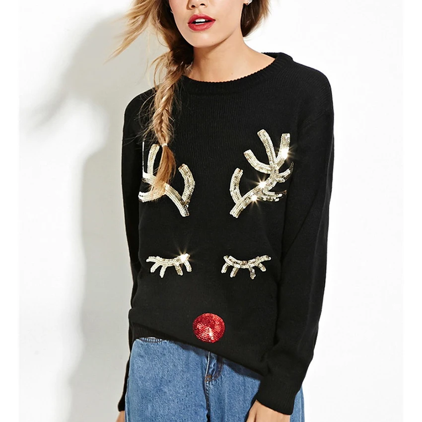 Sweaters Women Christmas Sweater Fashion Jumper Slim Kerst trui Pullover Autumn Pull Patchwork Female Streetwear Winter Coat
Sweaters Women Christmas Sweater Fashion Jumper Slim Kerst trui Pullover Autumn Pull Patchwork Female Streetwear Winter Coat