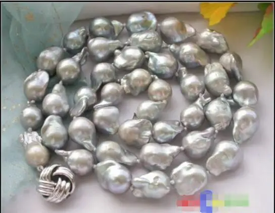 FREE SHIPPING>>>@@ > Hot sale new Style >>>>> LUSTER 30" 19mm gray drip baroque KESHI REBORN PEARL NECKLACE
FREE SHIPPING>>>@@ > Hot sale new Style >>>>> LUSTER 30" 19mm gray drip baroque KESHI REBORN PEARL NECKLACE