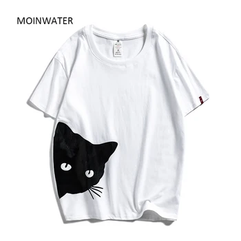 MOINWATER New Lady Casual Cotton Tshirts Fashion Women Cat Pattern Tees Female Cute T-shirt Short Sleeve Tops for Woman MT1932
MOINWATER New Lady Casual Cotton Tshirts Fashion Women Cat Pattern Tees Female Cute T-shirt Short Sleeve Tops for Woman MT1932