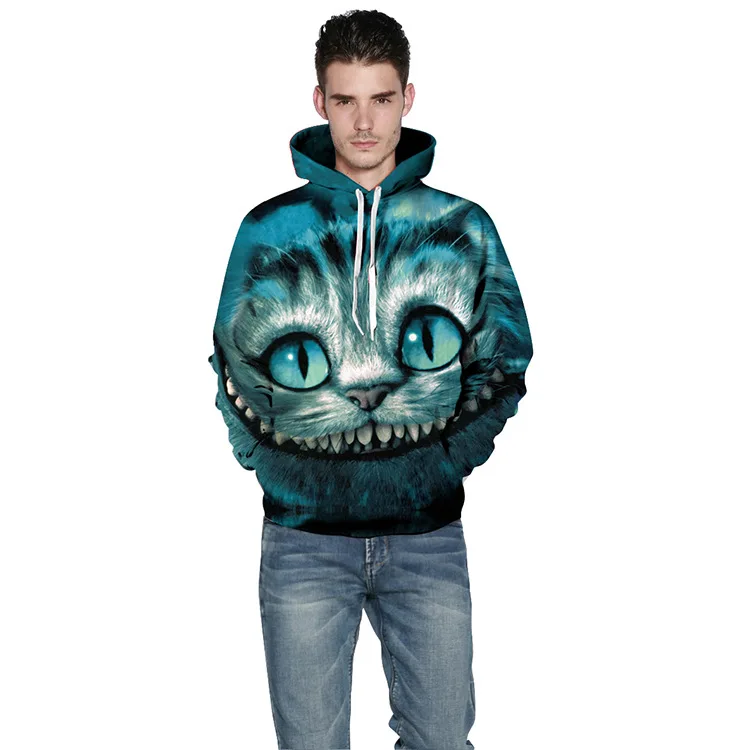 New Arrivals Sweatshirt Men Hoodies Women 3d Sweatshirts Unisex Print Cheshire Cat Thin Hooded Hoodies Casual Hoody Pullovers
New Arrivals Sweatshirt Men Hoodies Women 3d Sweatshirts Unisex Print Cheshire Cat Thin Hooded Hoodies Casual Hoody Pullovers