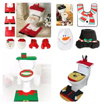 3pcs/set Happy Santa Toilet Seat Cover & Rug Snowman elf Bathroom Set elk Christmas Decorations For Home Christmas Ornament
3pcs/set Happy Santa Toilet Seat Cover & Rug Snowman elf Bathroom Set elk Christmas Decorations For Home Christmas Ornament
