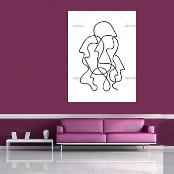 2017 Canvas Art Print Poster Simple Stroke lines of figure Abstract portrait Oil Painting , Wall Pictures for Living Room Decor
2017 Canvas Art Print Poster Simple Stroke lines of figure Abstract portrait Oil Painting , Wall Pictures for Living Room Decor