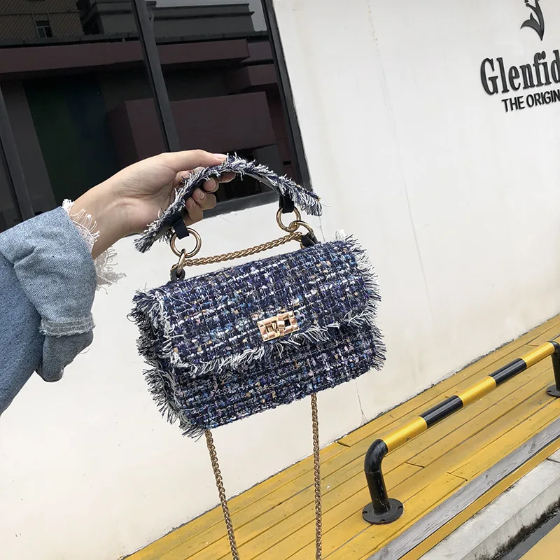 JIULIN new small bag 2019 woolen cloth chain bag wool slung small square bag shoulder-to-shoulder carrying Lady
JIULIN new small bag 2019 woolen cloth chain bag wool slung small square bag shoulder-to-shoulder carrying Lady