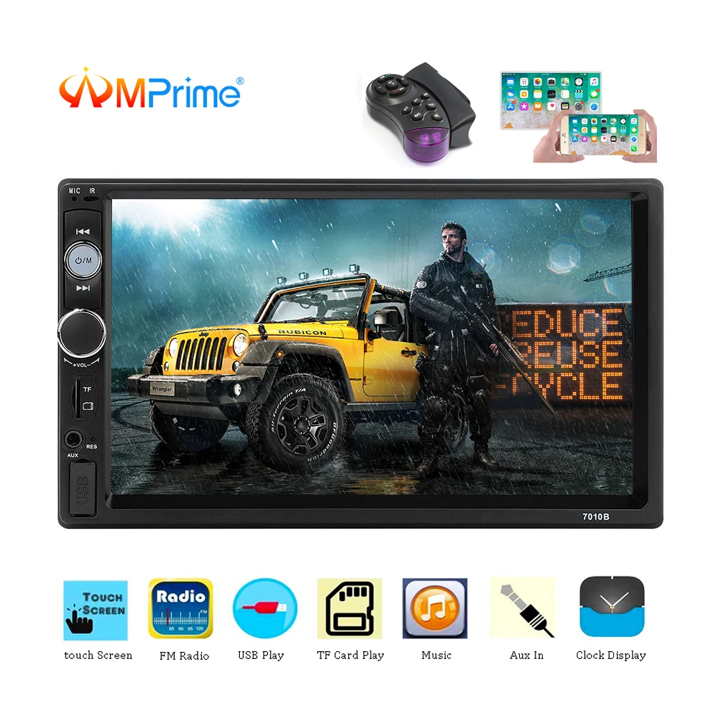AMPrime 2 Din Car Radio 2Din Car Multimedia Player 7" HD Autoradio Stereo Video AUX USB MP5 Player Auto Radio Support Camera
AMPrime 2 Din Car Radio 2Din Car Multimedia Player 7" HD Autoradio Stereo Video AUX USB MP5 Player Auto Radio Support Camera