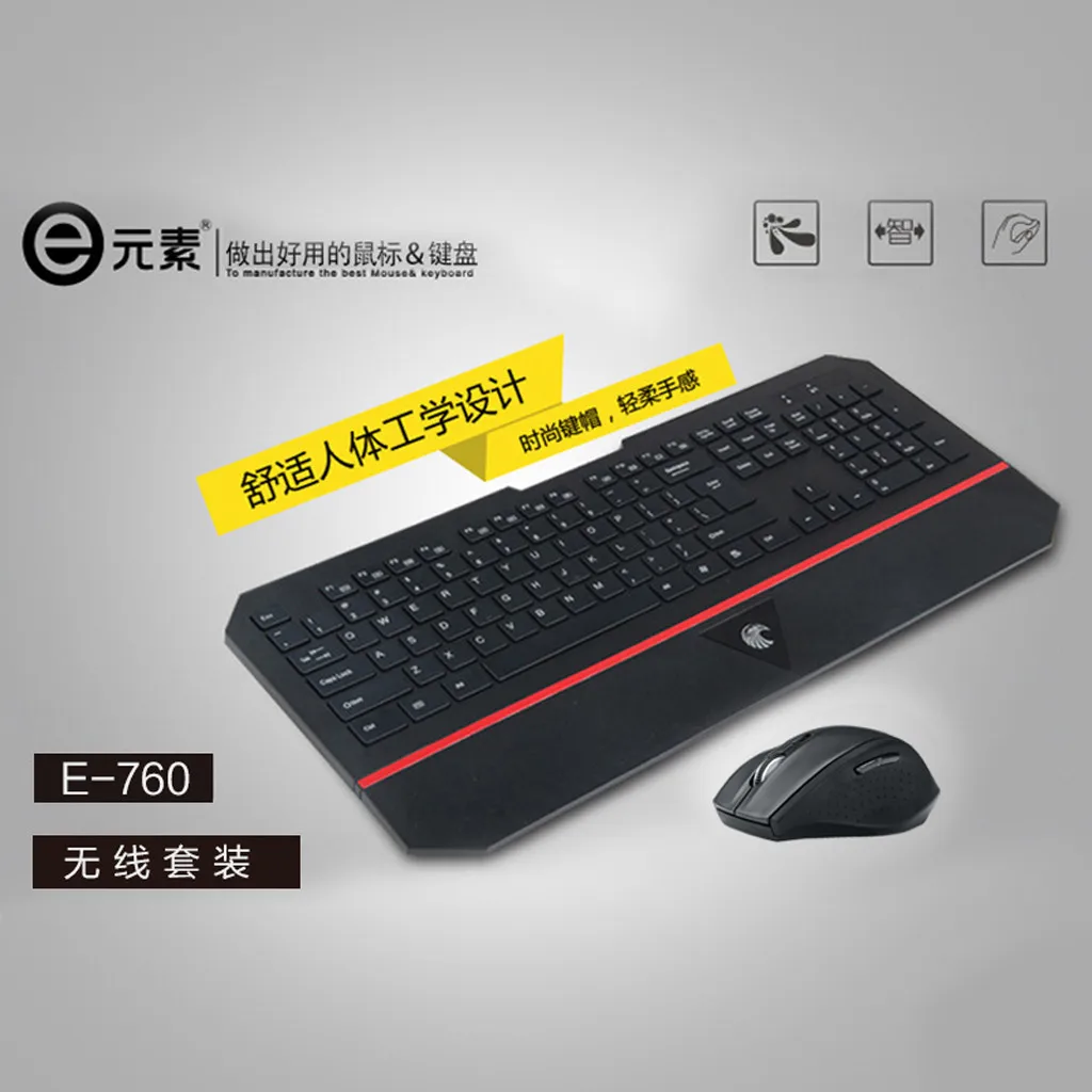 Wireless USB 2.4GHZ Keyboard and Mouse Slim Combo Set for PC Gaming Computer US 3D wheel, operate freely
Wireless USB 2.4GHZ Keyboard and Mouse Slim Combo Set for PC Gaming Computer US 3D wheel, operate freely