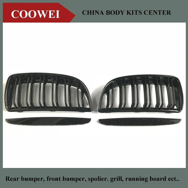 Pair Front Glossy M Color Black 2 Line Double Slat Kidney Grille Grill For BMW E90 E91 4 Door 2005-2008
Pair Front Glossy M Color Black 2 Line Double Slat Kidney Grille Grill For BMW E90 E91 4 Door 2005-2008