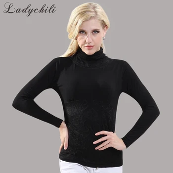 Ladychili Women Clothing One Size Black Casual Turtleneck Basic Long Sleeve Femme T Shirt Tumblr Patchwork Lace Fit Cut Top T106
Ladychili Women Clothing One Size Black Casual Turtleneck Basic Long Sleeve Femme T Shirt Tumblr Patchwork Lace Fit Cut Top T106