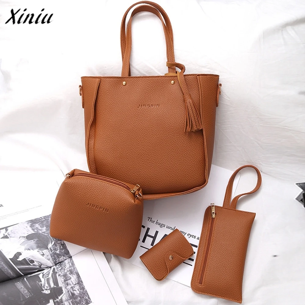 Women Four Set Handbag Shoulder Bags Four Pieces Tote Bag Crossbody Wallet handbags handbags of famous brands sac michael hors
Women Four Set Handbag Shoulder Bags Four Pieces Tote Bag Crossbody Wallet handbags handbags of famous brands sac michael hors