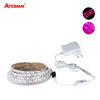 LED Grow Lights Full Spectrum LED Strip Fitolampy 5m 300 LEDs 5050 Flower Phyto Lamp For Plants With DC12V Adapter Touch Switch
LED Grow Lights Full Spectrum LED Strip Fitolampy 5m 300 LEDs 5050 Flower Phyto Lamp For Plants With DC12V Adapter Touch Switch