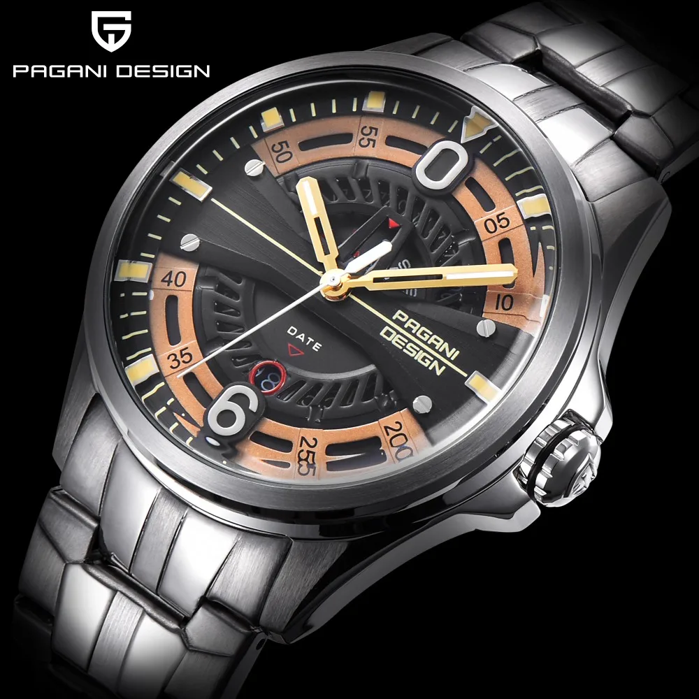 2019 Relogio Masculino PAGANI дизайнерские брендовые кварцевые часы военные спортивные из
