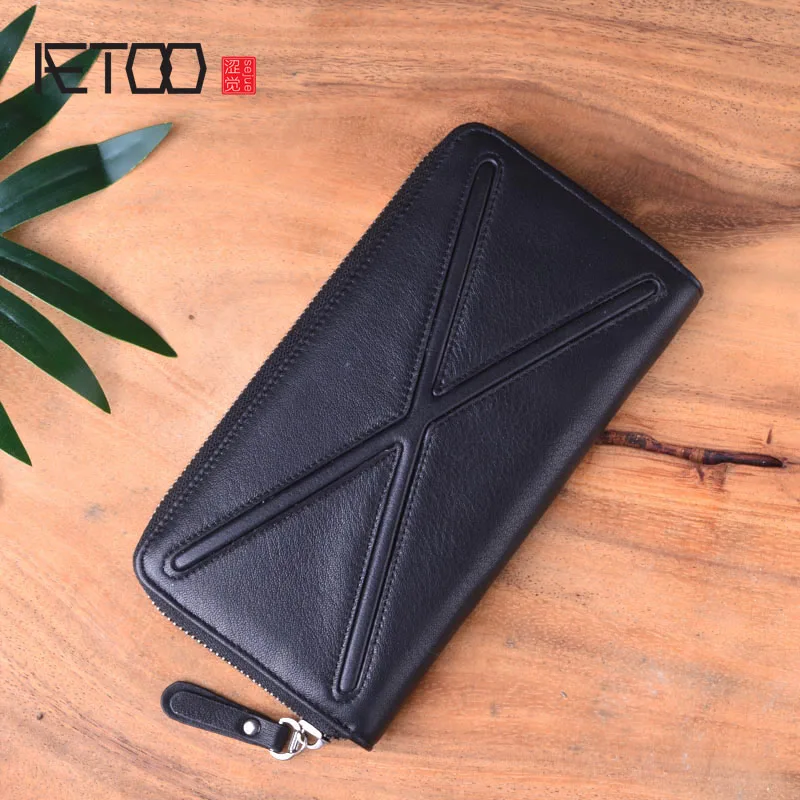 AETOO Personality original trend first layer soft leather long wallet handbag leather zipper long money
AETOO Personality original trend first layer soft leather long wallet handbag leather zipper long money