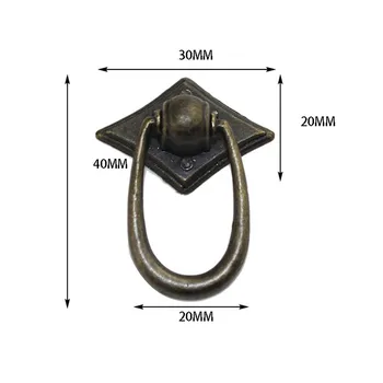 Vintage Ring Handle And Knob Furniture Door Pull Handle European Zinc Alloy Cabinet Dresser Drawer Knobs,30*40mm,20Pcs
Vintage Ring Handle And Knob Furniture Door Pull Handle European Zinc Alloy Cabinet Dresser Drawer Knobs,30*40mm,20Pcs