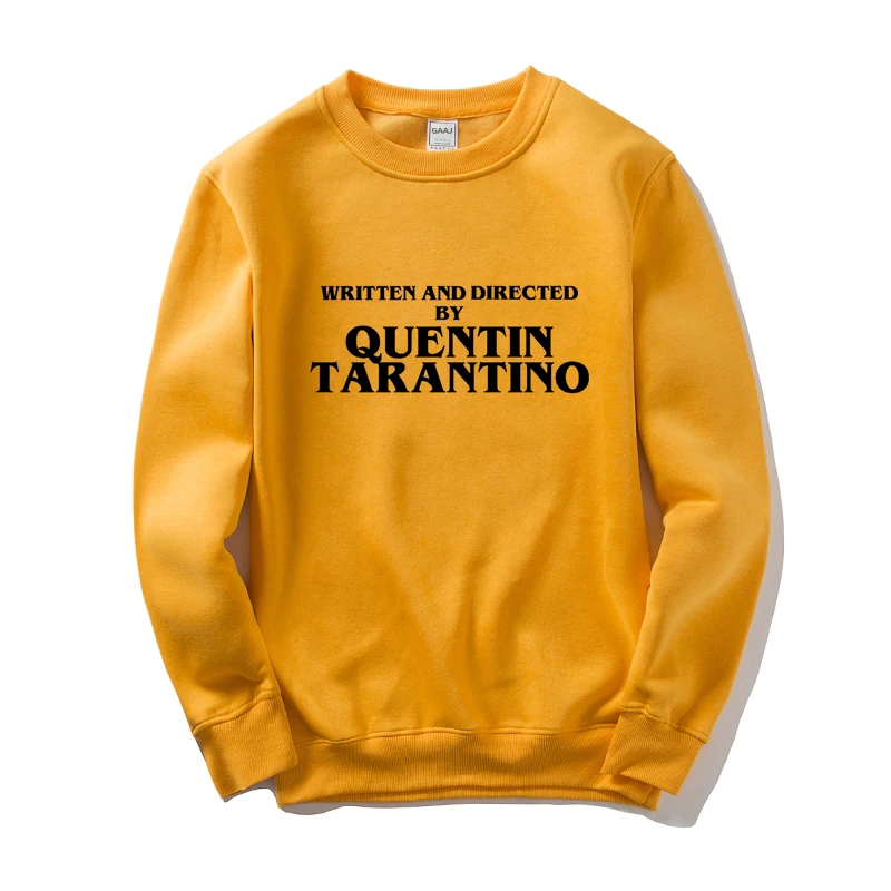 GAAJ WRITTEN AND DIRECTED BY QUENTIN TARANTINO Men Women Sweatshirt Yellow Cotton Male Man Fleece Streetwear Hip Hop Brand 3XL
GAAJ WRITTEN AND DIRECTED BY QUENTIN TARANTINO Men Women Sweatshirt Yellow Cotton Male Man Fleece Streetwear Hip Hop Brand 3XL