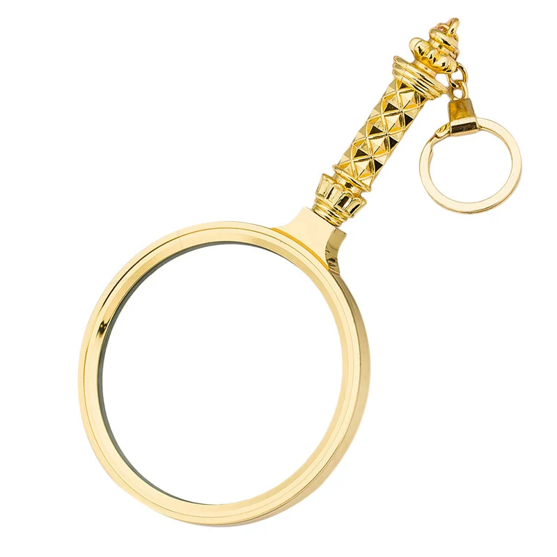 1Pc 8X Gold Tone Frame Floral Handle Grip Magnifying Lens Glass Keychain for Reading Book Jewelry Phone Repair Tools 60mm Dia
1Pc 8X Gold Tone Frame Floral Handle Grip Magnifying Lens Glass Keychain for Reading Book Jewelry Phone Repair Tools 60mm Dia