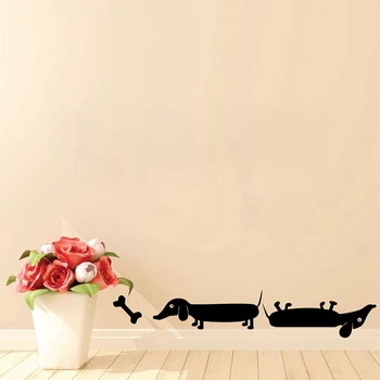 Funny Two Dachshund Dogs Vinyl Wall Sticker Cute dogs Wall Art Decals For Home Kids Room Decoration
Funny Two Dachshund Dogs Vinyl Wall Sticker Cute dogs Wall Art Decals For Home Kids Room Decoration