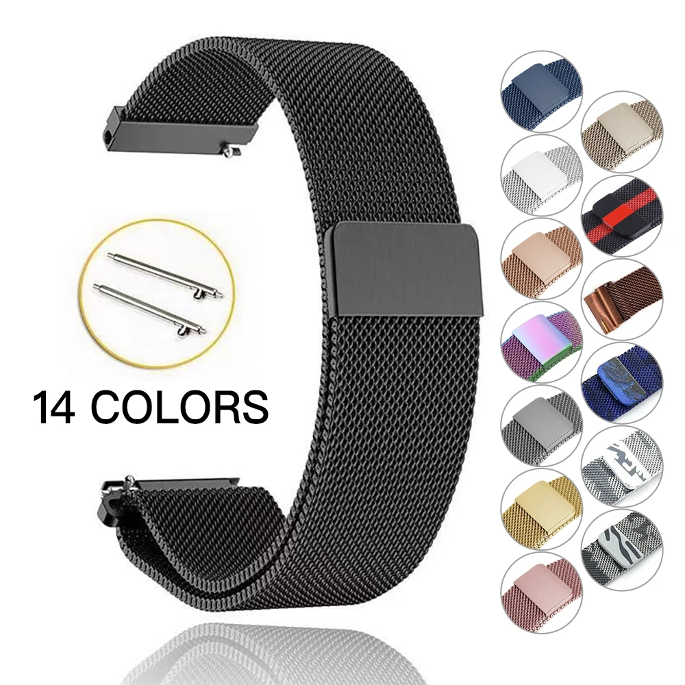 Samsung Gear S3 Frontier/Classic 22mm/S2 20mm Band Strap Galaxy Watch 46mm 42mm Stainless Steel Loop Milanese Belt Accessories
Samsung Gear S3 Frontier/Classic 22mm/S2 20mm Band Strap Galaxy Watch 46mm 42mm Stainless Steel Loop Milanese Belt Accessories