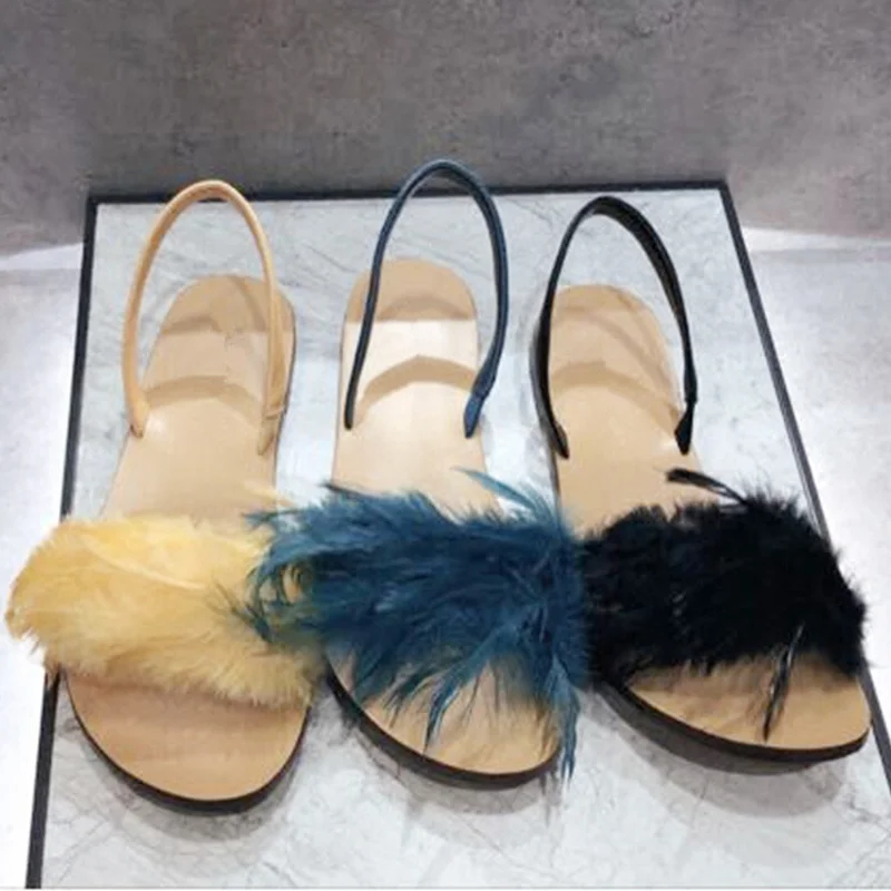 Sandalias Mujer 2019 Women Sandals Slingback Woman Shoes Colorful Feather Slip On Gladiator Zapatos Mujer Summer Beach Flats
Sandalias Mujer 2019 Women Sandals Slingback Woman Shoes Colorful Feather Slip On Gladiator Zapatos Mujer Summer Beach Flats