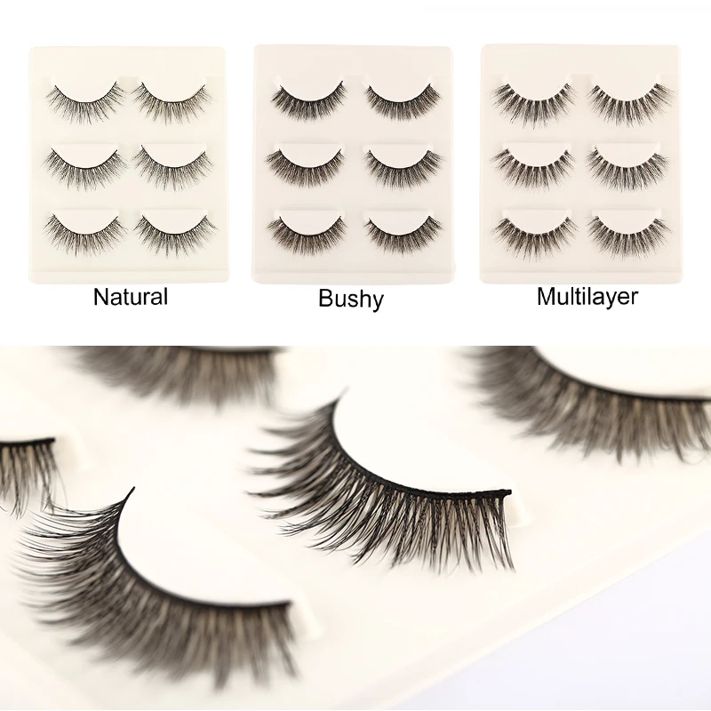Natural 6PCS=3Pairs false eyelash Makeup 3D mink lashes thick for eyes makeup handmade tool strip makeup Long eyelash extension
Natural 6PCS=3Pairs false eyelash Makeup 3D mink lashes thick for eyes makeup handmade tool strip makeup Long eyelash extension