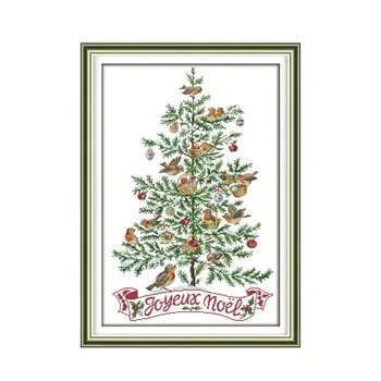 Christmas tree birdie cloth embroidered cloth cross stitch handmade cotton embroidery Merry Christmas festival carnival painting
Christmas tree birdie cloth embroidered cloth cross stitch handmade cotton embroidery Merry Christmas festival carnival painting