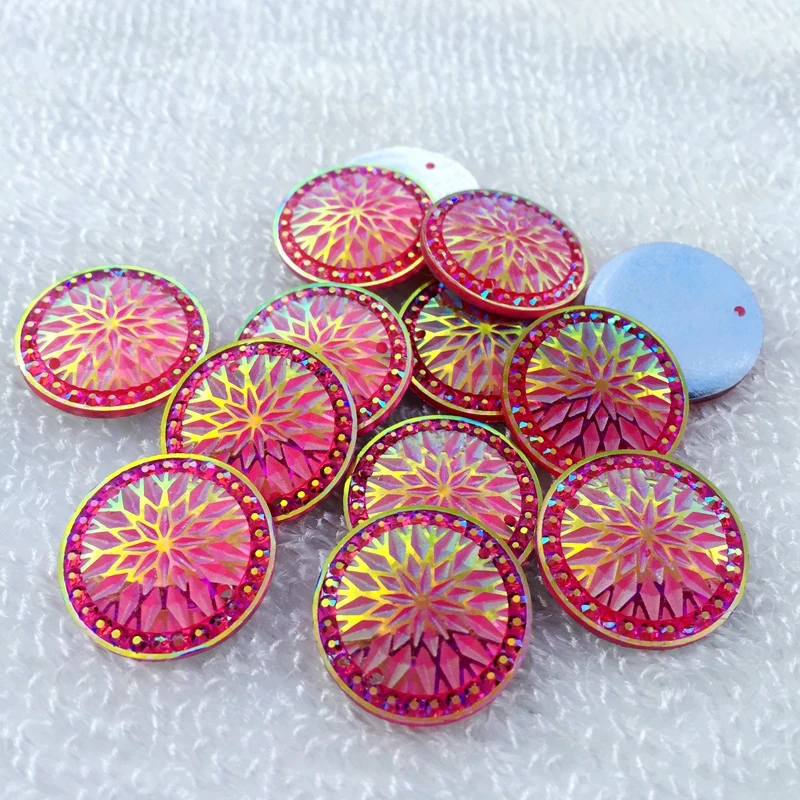 YUSDTSHA 20pcs Crystal AB Resin Rhinestones Flat Back Round Circle Shape Geometry Pattern Sew On 2 Hole For Clothes Dress Crafts
YUSDTSHA 20pcs Crystal AB Resin Rhinestones Flat Back Round Circle Shape Geometry Pattern Sew On 2 Hole For Clothes Dress Crafts