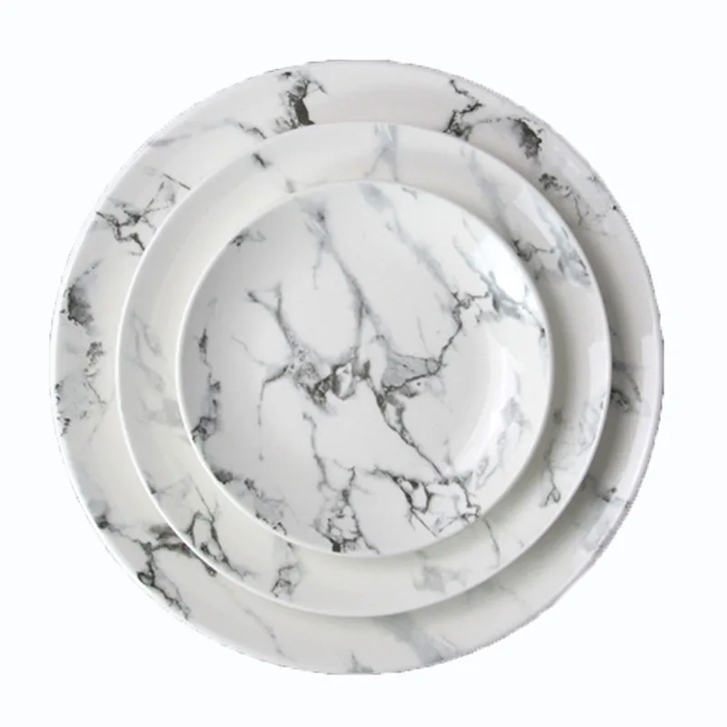 Ceramic Marble Stone Pattern Flat Plate Fruit Dishes Fast Food Tray Dinner Steak Plates Tableware Dinnerware Set Christmas Gift
Ceramic Marble Stone Pattern Flat Plate Fruit Dishes Fast Food Tray Dinner Steak Plates Tableware Dinnerware Set Christmas Gift