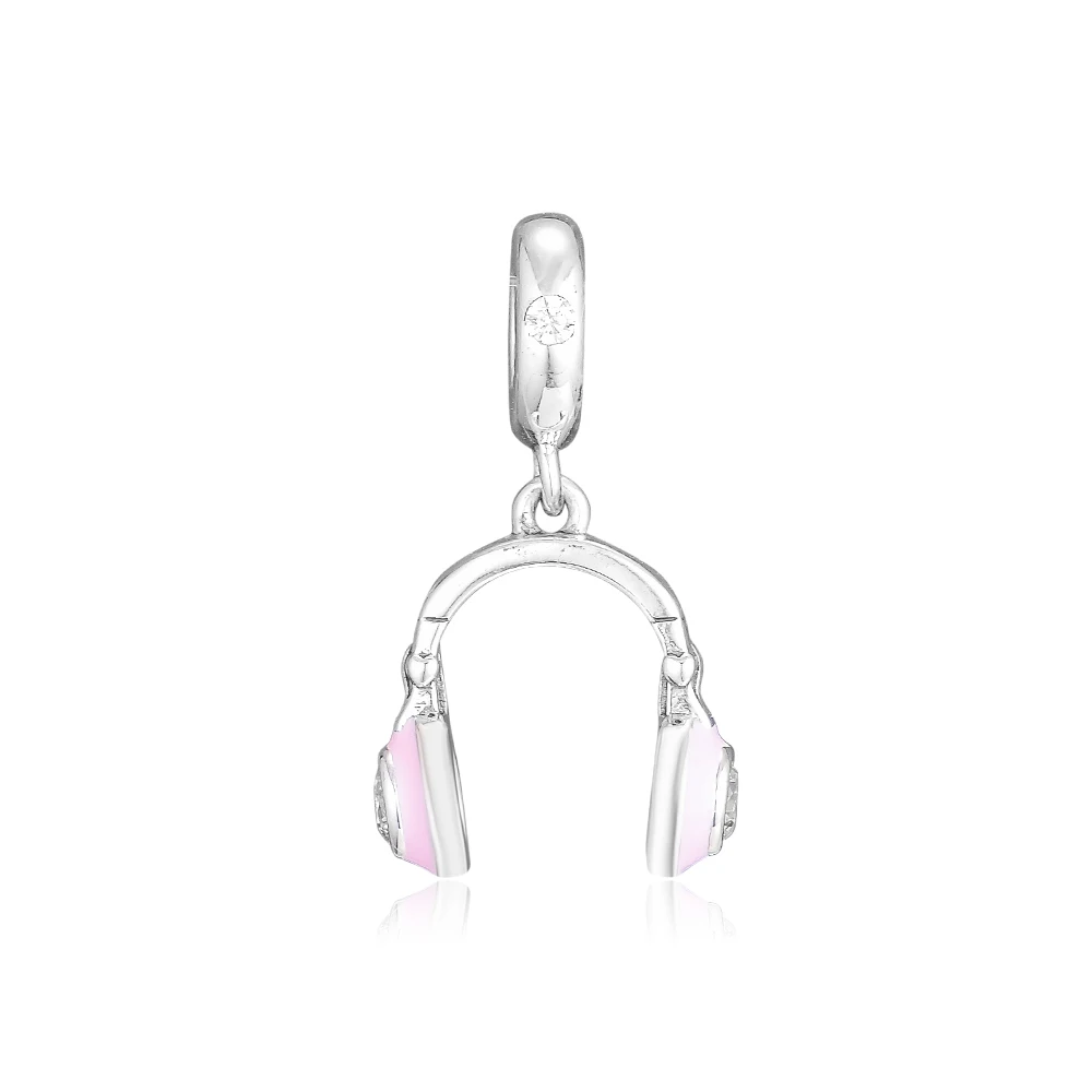 Pandulaso Pink Headphones Hanging Charm Spring Charms Fits Original DIY Snake Chain Bracelets Woman Sterling Silver Jewelry
Pandulaso Pink Headphones Hanging Charm Spring Charms Fits Original DIY Snake Chain Bracelets Woman Sterling Silver Jewelry