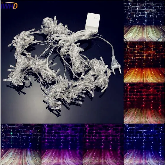 IWHD 3x3M Garlands LED Christmas Lights Outdoor EU/US Plug Cristmas Decoration Navidad LED Fairy Lights Cortina De LED
IWHD 3x3M Garlands LED Christmas Lights Outdoor EU/US Plug Cristmas Decoration Navidad LED Fairy Lights Cortina De LED