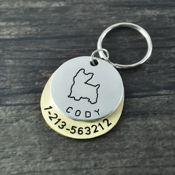 Personalized dogtags, Yorkshire Terrier dog tag,Custom Dog ID Tag, Hand Stamped Identification Dog Tag, engraved name and number
Personalized dogtags, Yorkshire Terrier dog tag,Custom Dog ID Tag, Hand Stamped Identification Dog Tag, engraved name and number