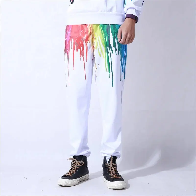 Rainbow Drips Print White Pants 3D Oil Painting Funny Printed Sweatpants Men Women Fashion Joggers Trousers Dropship
Rainbow Drips Print White Pants 3D Oil Painting Funny Printed Sweatpants Men Women Fashion Joggers Trousers Dropship