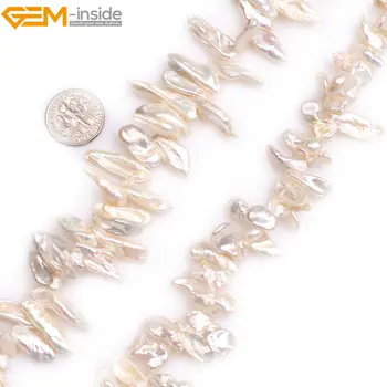 Gem-inside Natural White Stick Point Biwa Freshwater Cultured Pearls Beads for Jewelry Making 15inches DIY Jewellery
Gem-inside Natural White Stick Point Biwa Freshwater Cultured Pearls Beads for Jewelry Making 15inches DIY Jewellery