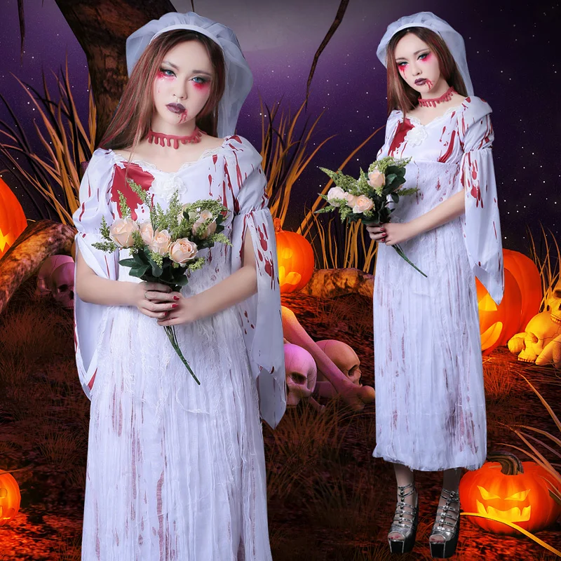 Brands WYB Halloween role play suit party bar dance scar reduction terrorist ghost bride thin sexy adult costume
Brands WYB Halloween role play suit party bar dance scar reduction terrorist ghost bride thin sexy adult costume