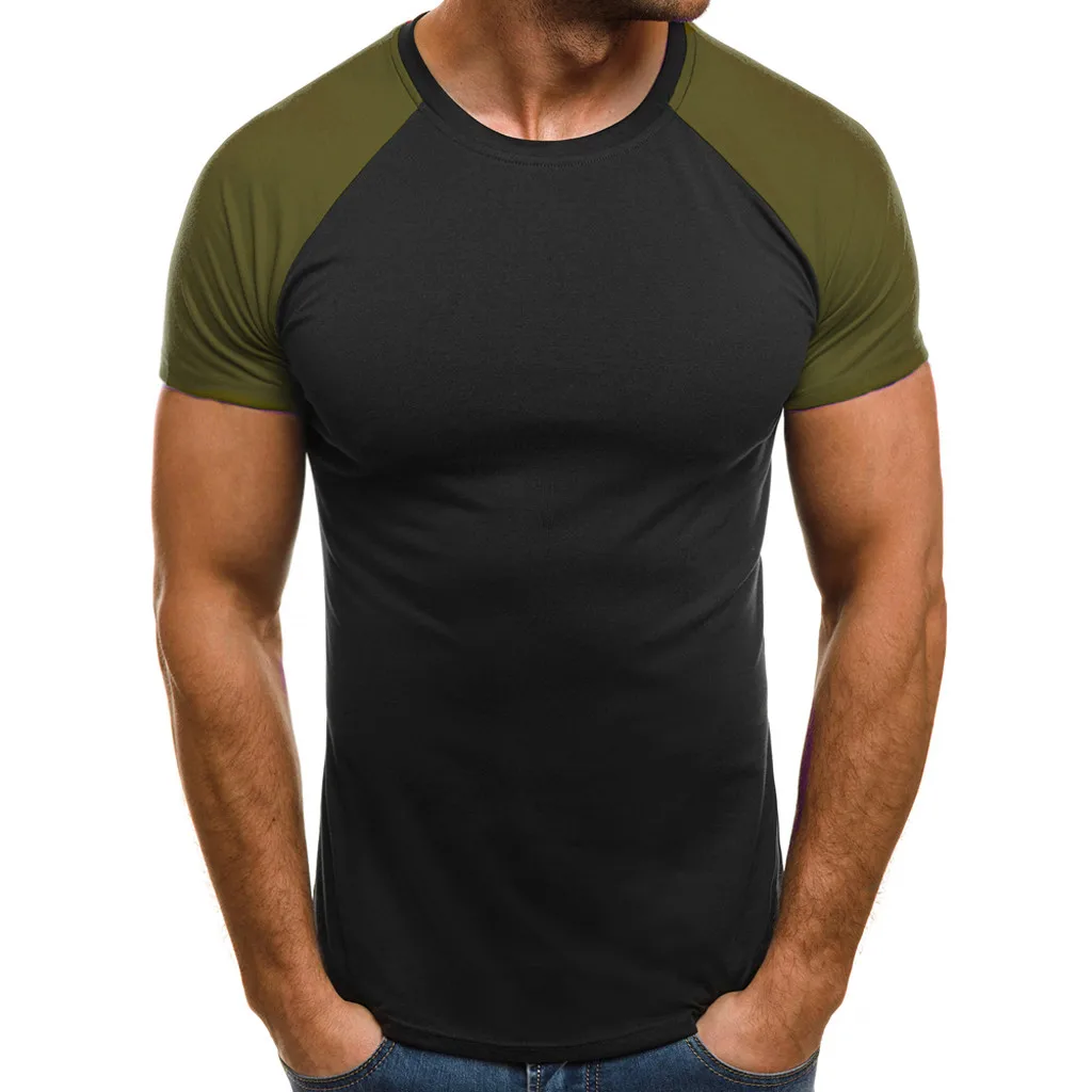 FREE OSTRICH New 2019 Men's Stitching T-Shirt Slim Round T-Shirt Men's Short Sleeve Casual Patchwork Simple Comfort T-Shirts Top
FREE OSTRICH New 2019 Men's Stitching T-Shirt Slim Round T-Shirt Men's Short Sleeve Casual Patchwork Simple Comfort T-Shirts Top