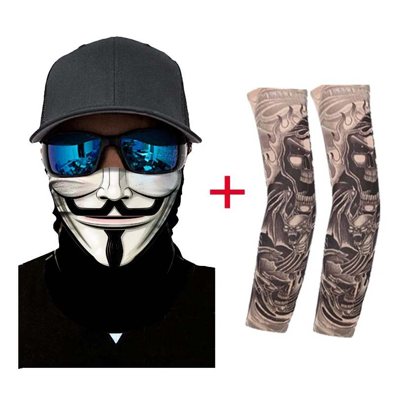 Motorcycle Face Mask Biker Fake Tattoo Arm Sleeve Balaclava Scary Masque Face Shield Unisex Skull Ghost Riding Mask Moto
Motorcycle Face Mask Biker Fake Tattoo Arm Sleeve Balaclava Scary Masque Face Shield Unisex Skull Ghost Riding Mask Moto