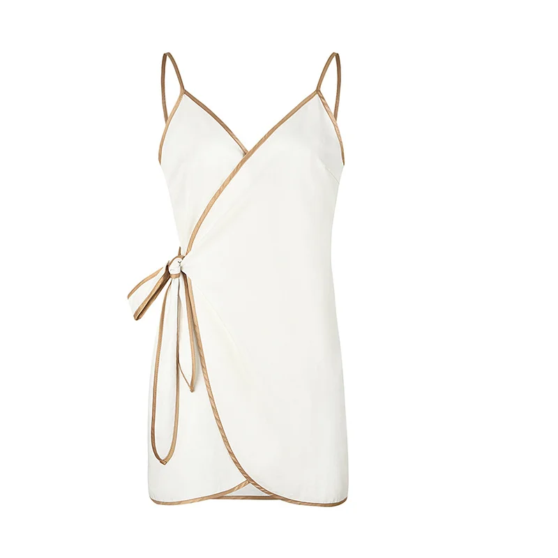 Women Sexy Deep V Neck Mini Dress Ladies Beach Slim Wrap Lace Up Dresses Female Summer Sleeveless Sling Party Dress AA60870
Women Sexy Deep V Neck Mini Dress Ladies Beach Slim Wrap Lace Up Dresses Female Summer Sleeveless Sling Party Dress AA60870