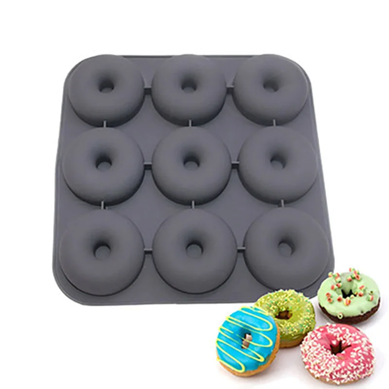 Silicone 9 Cavity Ring Shape Donut Pan Mold Baking Decorating Tools For Dessert Mousse Chocolate Donuts Mould Baking Accessories
Silicone 9 Cavity Ring Shape Donut Pan Mold Baking Decorating Tools For Dessert Mousse Chocolate Donuts Mould Baking Accessories
