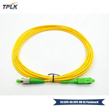 Hottest 50pcs/lot SM SX PVC 3mm 2Meters FC SC APC Fiber Optic Jumper Cable FC APC- SC APC Fiber Optic Patch Cord with best price
Hottest 50pcs/lot SM SX PVC 3mm 2Meters FC SC APC Fiber Optic Jumper Cable FC APC- SC APC Fiber Optic Patch Cord with best price