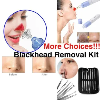 3 4 5 8 Pc Stainless Steel Blackhead Remover Pore Cleanser Whitehead Pimple Spot Comedone Electric Acne Extractor Remover Popper
3 4 5 8 Pc Stainless Steel Blackhead Remover Pore Cleanser Whitehead Pimple Spot Comedone Electric Acne Extractor Remover Popper