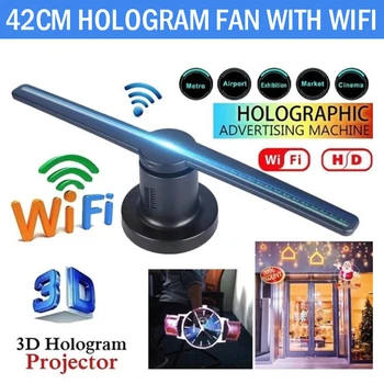 3D Hologram Projector Fan Holographic Player Store Signs Wifi with 16G TF Lamp Advertising Kit 224 LEDs Holograms Led
3D Hologram Projector Fan Holographic Player Store Signs Wifi with 16G TF Lamp Advertising Kit 224 LEDs Holograms Led