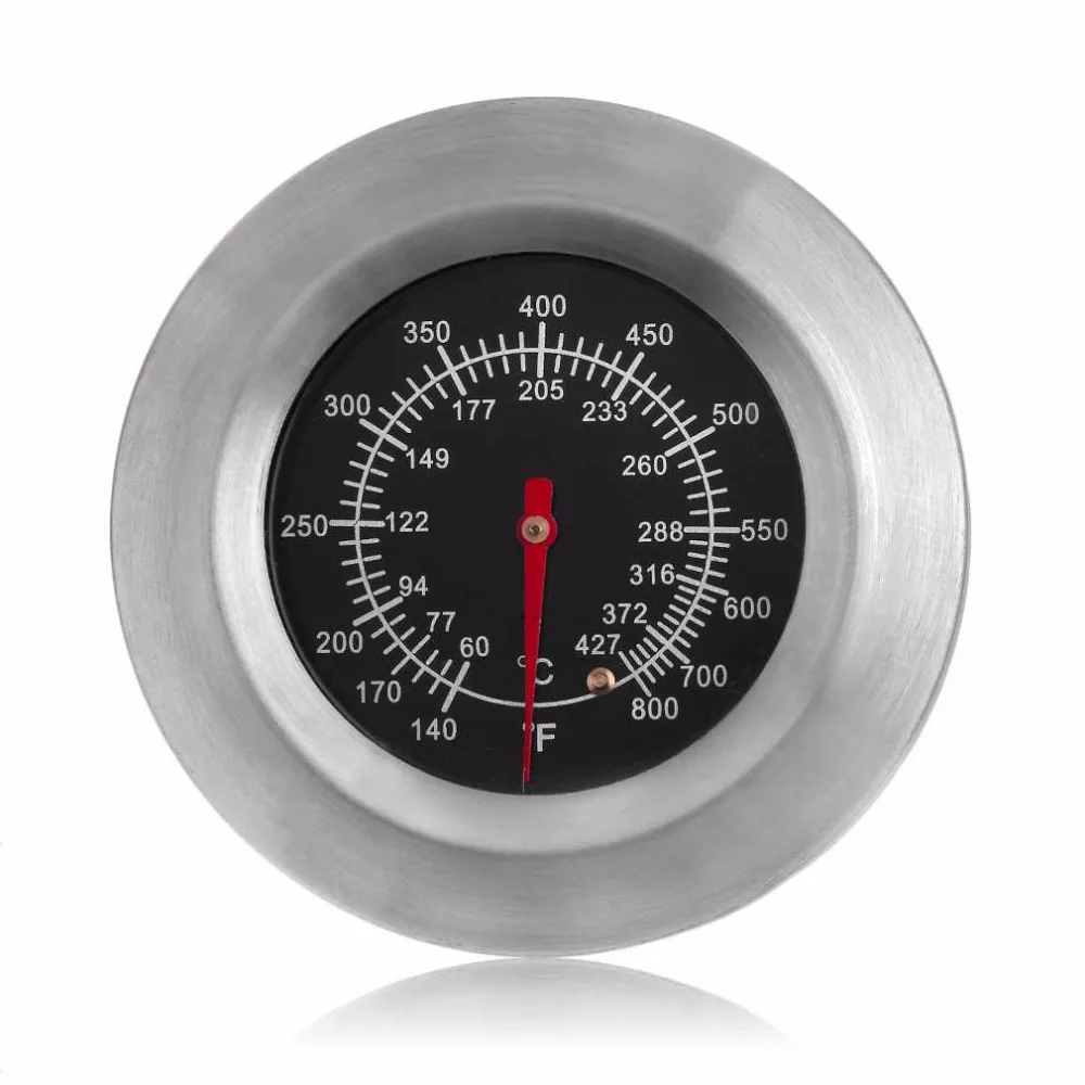 Temperature Controlled Gauge BBQ Metal Thermometer 140-800 Degrees Fahrenheit Oven Food Cooking Baking Thermometer
Temperature Controlled Gauge BBQ Metal Thermometer 140-800 Degrees Fahrenheit Oven Food Cooking Baking Thermometer