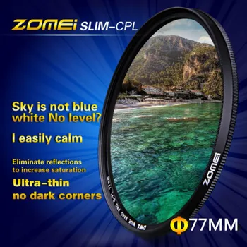 Zomei 77mm Ultra Slim CPL Filter CIR-PL Circular Polarizing Polarizer Filter for Nikon Canon Tamron Sigma Olympus SLR Lenses
Zomei 77mm Ultra Slim CPL Filter CIR-PL Circular Polarizing Polarizer Filter for Nikon Canon Tamron Sigma Olympus SLR Lenses