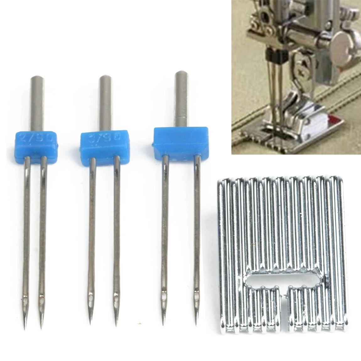 1pc Stainless Steel Groove Pintuck Foot With 3pcs 3 sizes Double Twin Needles for Brother Sewing Machine for Hemming Job Mayitr
1pc Stainless Steel Groove Pintuck Foot With 3pcs 3 sizes Double Twin Needles for Brother Sewing Machine for Hemming Job Mayitr