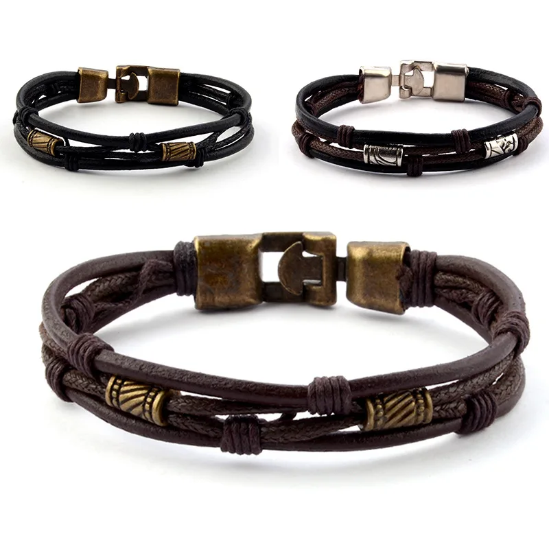 Mossovy European Style Leather Layered Bracelet Mens Minimalist Jewellery Fashion Man Bracalet Accessories Bijoux
Mossovy European Style Leather Layered Bracelet Mens Minimalist Jewellery Fashion Man Bracalet Accessories Bijoux