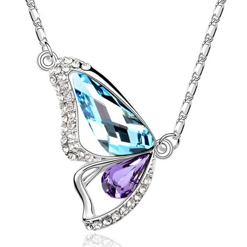 Fashion austrian crystal jewelry Wholesale Gold Color Plated Butterfly Pendant Necklace chain jewelry 1087
Fashion austrian crystal jewelry Wholesale Gold Color Plated Butterfly Pendant Necklace chain jewelry 1087