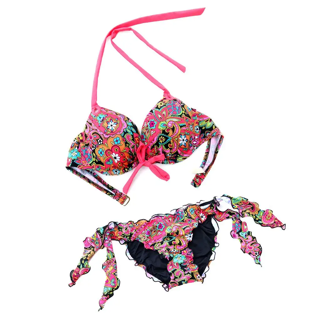 Women Swimsuit Bottom Beach Bathing Suit Red Black printing Sexy Secret Halter Bikinis Set Bikini top Push Up Swimwears
Women Swimsuit Bottom Beach Bathing Suit Red Black printing Sexy Secret Halter Bikinis Set Bikini top Push Up Swimwears