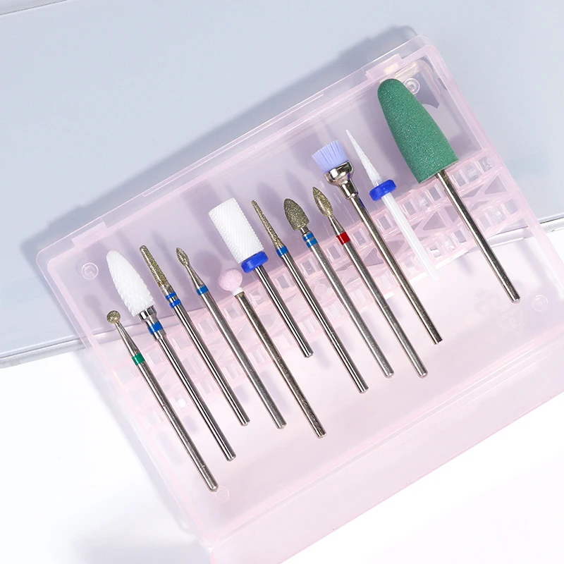 Electric Nail Drill Storage Box Bit Cutter File Grinding Buffer Machine Polisher Nail Drill Bit Accessories Nail art Tools
Electric Nail Drill Storage Box Bit Cutter File Grinding Buffer Machine Polisher Nail Drill Bit Accessories Nail art Tools