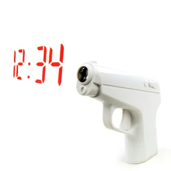 Creative Smart Pistol Styling Alarm Clock with Time Projection Lazy Projection Digital Number Clock Home Decor Toy Gun Clock
Creative Smart Pistol Styling Alarm Clock with Time Projection Lazy Projection Digital Number Clock Home Decor Toy Gun Clock