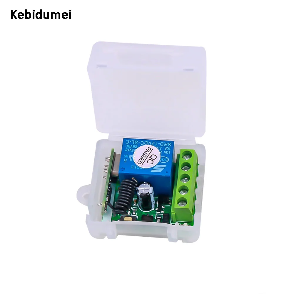 1pc Wireless Remote Control Switch 433 Mhz DC 12V 1CH relay 433Mhz Receiver Module For learning code Transmitter Remote
1pc Wireless Remote Control Switch 433 Mhz DC 12V 1CH relay 433Mhz Receiver Module For learning code Transmitter Remote