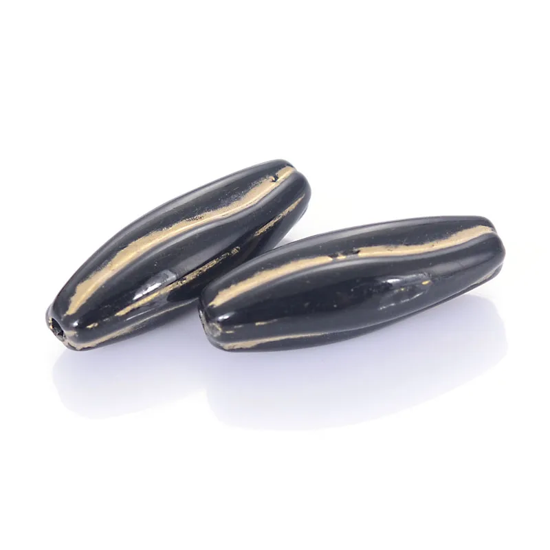 Wholesale 10*25mm Acrylic twist strip pattern plastic oval beads with gold lined antique design beads Jewelry Making Accessories
Wholesale 10*25mm Acrylic twist strip pattern plastic oval beads with gold lined antique design beads Jewelry Making Accessories