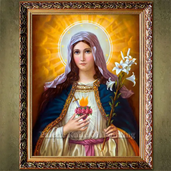 Poster and print of Household adornment Jesus Christ the virgin sacred heart Christmas decorations for home | Дом и сад